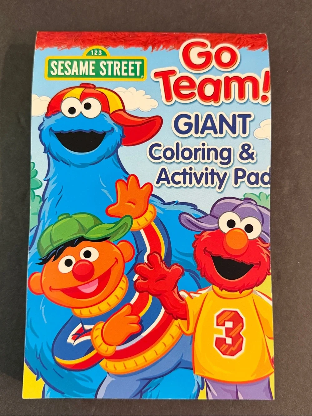 Sesame Street Go Team! Giant Coloring & Activity Pad - Blue, Red, Orange